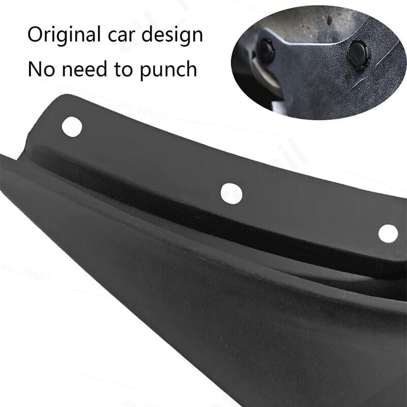 4PCS For Tesla Model 3 Mud Flaps Splash Guards Fender No Holes 2017-2022