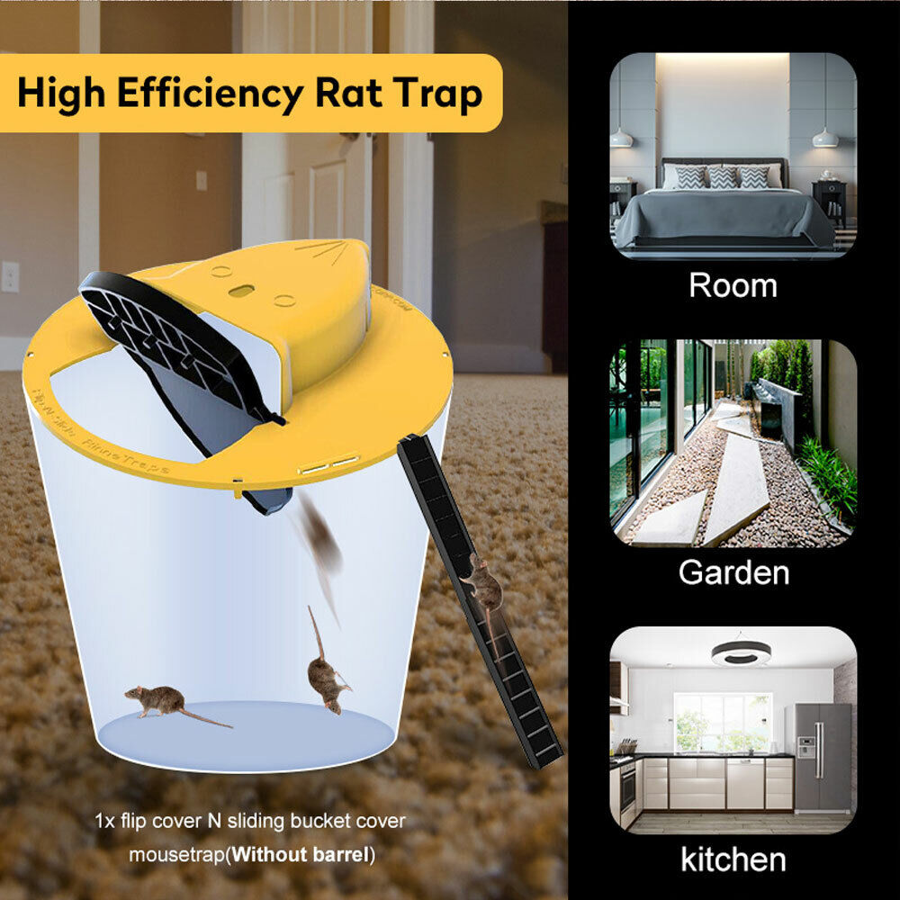 Mouse Trap N Flip Slide Bucket Lid Mouse Rat Trap With Ladder Mousetrap Catcher