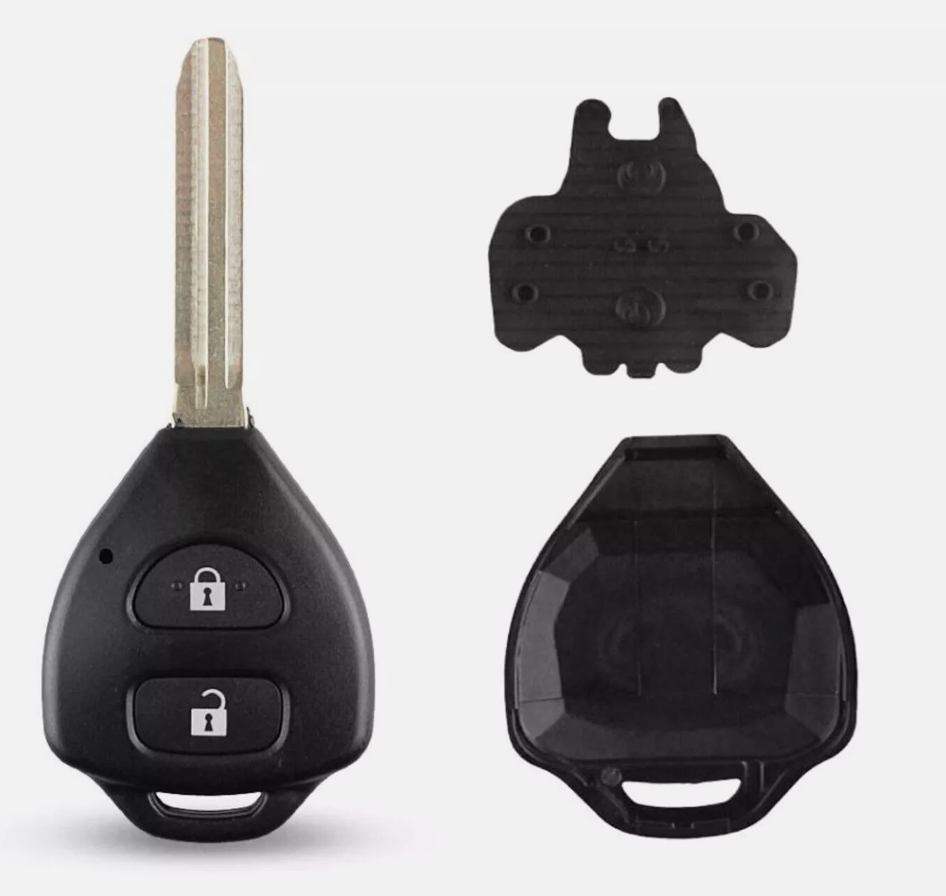 Car Key Shell Suitable for Toyota Rav4 Corolla Camry Prado Hilux Yaris Hiace