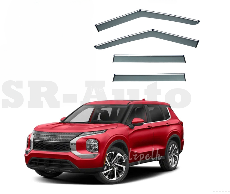 For Mitsubishi Outlander 2022+ Wind Visor Vent Sun Shield Rain Guard Door Visor