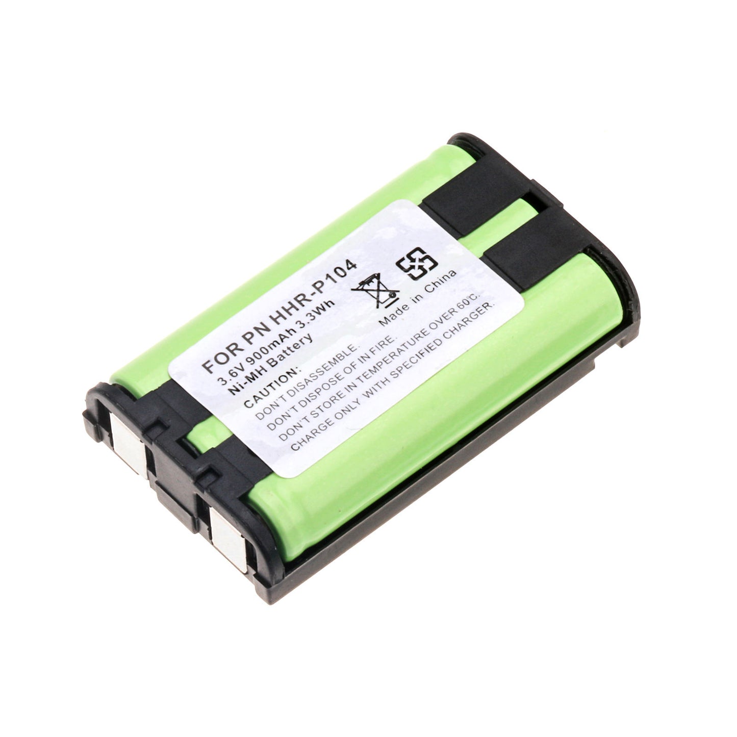 900mAh 3.6V Home Phone Rechargeable Battery for Panasonic HHR-P104