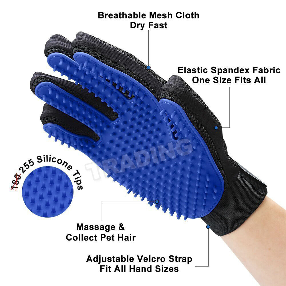 Pet Dog Cat Grooming Cleaning Magic Glove Hair For Dirt Remover Brush Deshedding