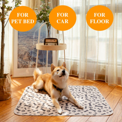 Washable Pet Dog Cat Puppy Training Pee Reusable Pads Cushion Bed Absorbent Mat