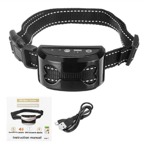 Anti Bark Dog Training Collar Stop Barking Rechargeable Auto Collars