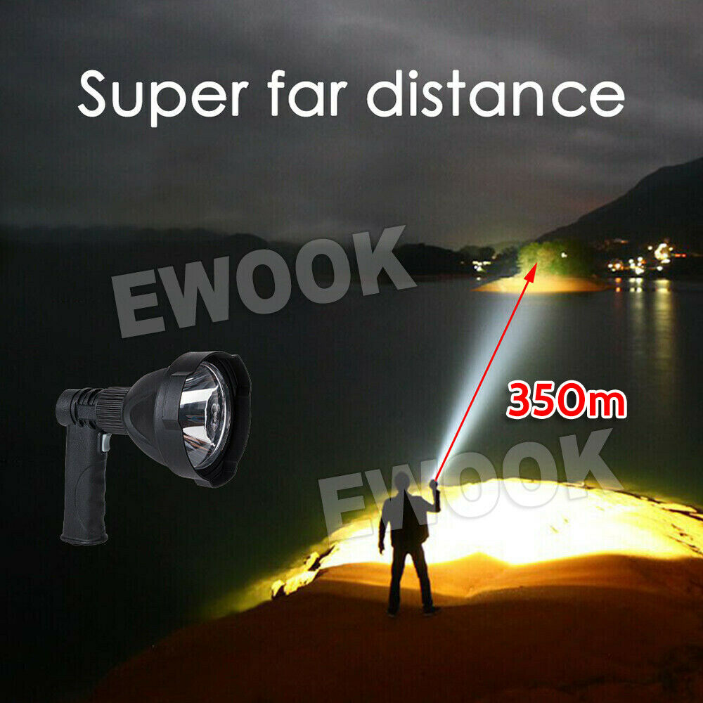 LED Handheld Spotlight Rechargeable Camping Hunting Flashlight Torch Spot Light