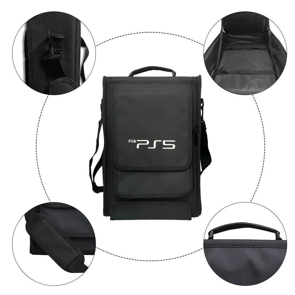 For PS5 Console Controller Protective Storage Bag Case Backpack Travel Carrying