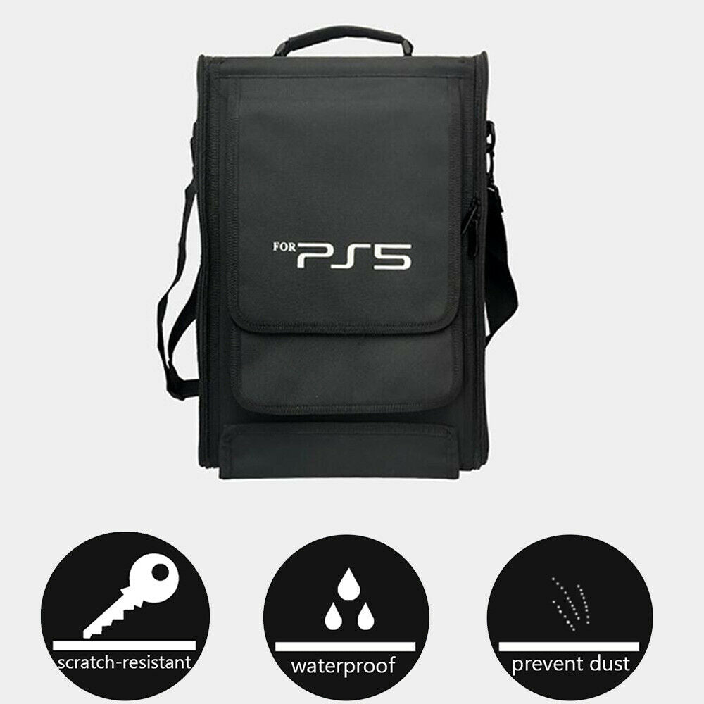 For PS5 Console Controller Protective Storage Bag Case Backpack Travel Carrying