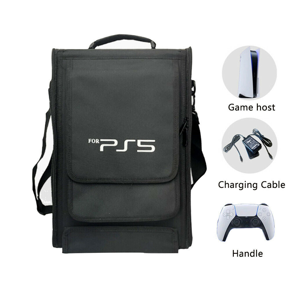 For PS5 Console Controller Protective Storage Bag Case Backpack Travel Carrying