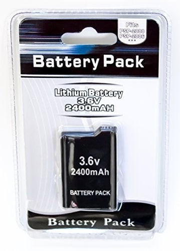 Extended 3.6V 2400mAh  Rechargeable Battery Pack For SONY PSP Slim 2000/3000