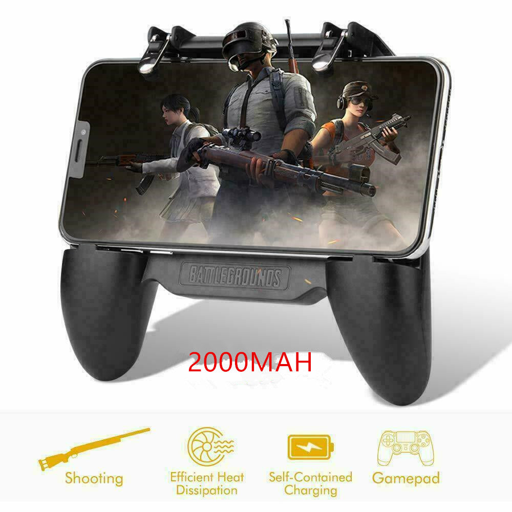 2000mAh Power Cooling Fan Gamepad Joystick Hand Grip for Phone Game PUBG