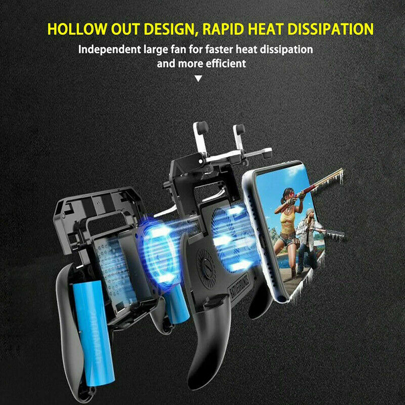 2000mAh Power Cooling Fan Gamepad Joystick Hand Grip for Phone Game PUBG