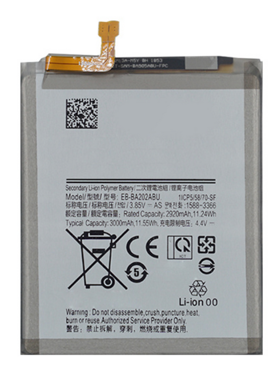 EB-BA202ABU battery for Samsung Galaxy A20e A202 3000mAh