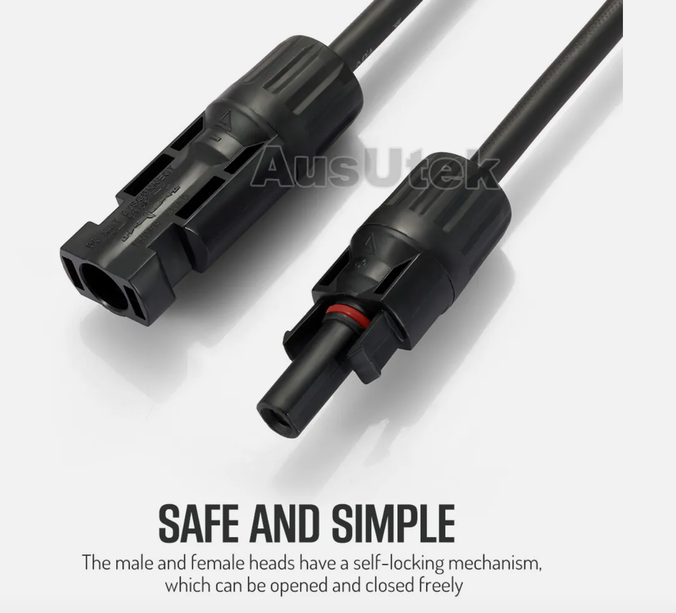 1 Pair Solar Y Connector Cable Plug Inline Solar PV Panel IP67 2 connection