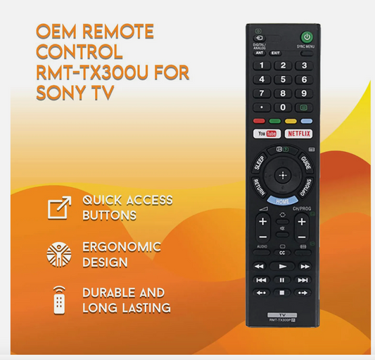 SONY REMOTE CONTROL For ALL SONY TV LCD LED NETFLIX Bravia 4k Ultra HD Smart