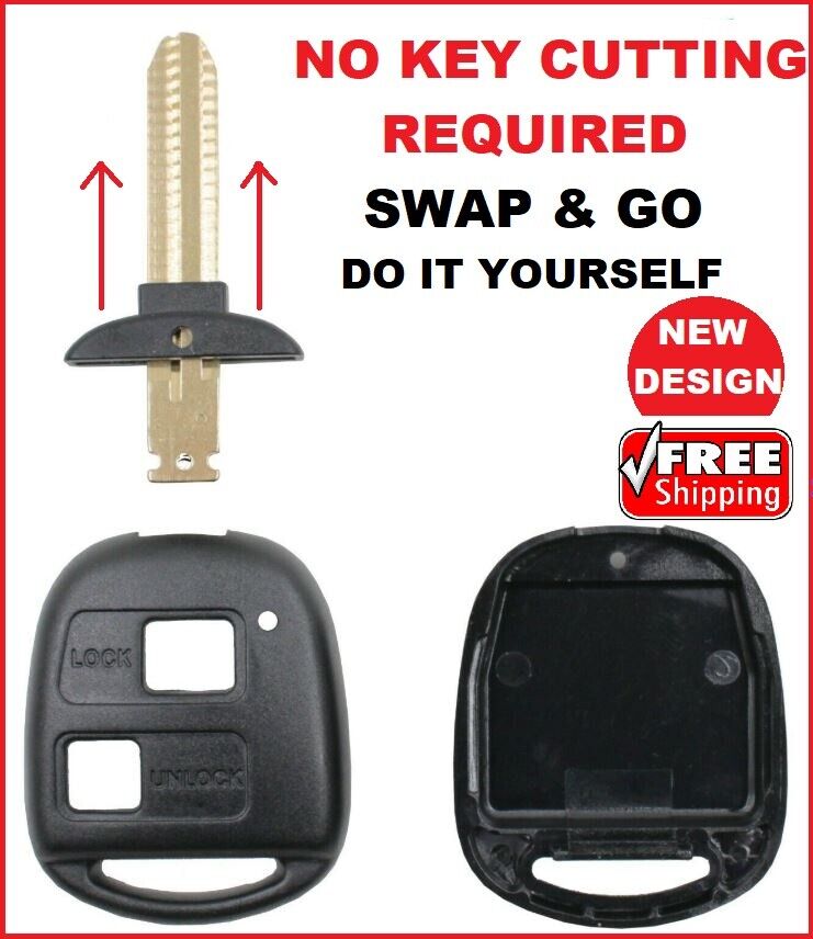 Remote Car key shell for Toyota Prado Avensis Corolla Rav Highlander