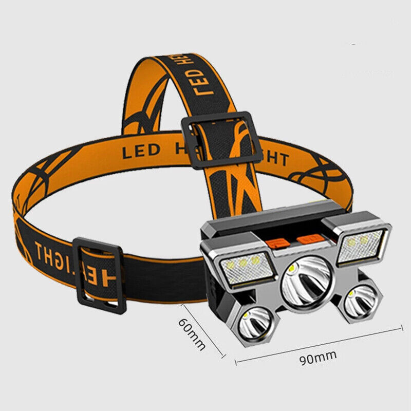 LED Head Light Torch USB Rechargeable Headlamp Flashlight Camping Fishing Lamp