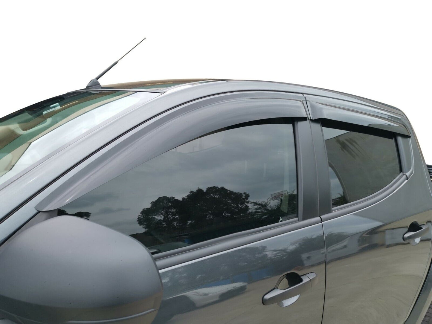 Black Tinted Door Visor Weather Rain for Triton Exceed MQ MR 2023-2024