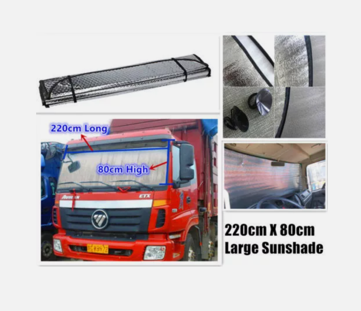 2.2M Extra Big large Van bus Truck sunshade Windscreen Sun Shade Heat Reflective