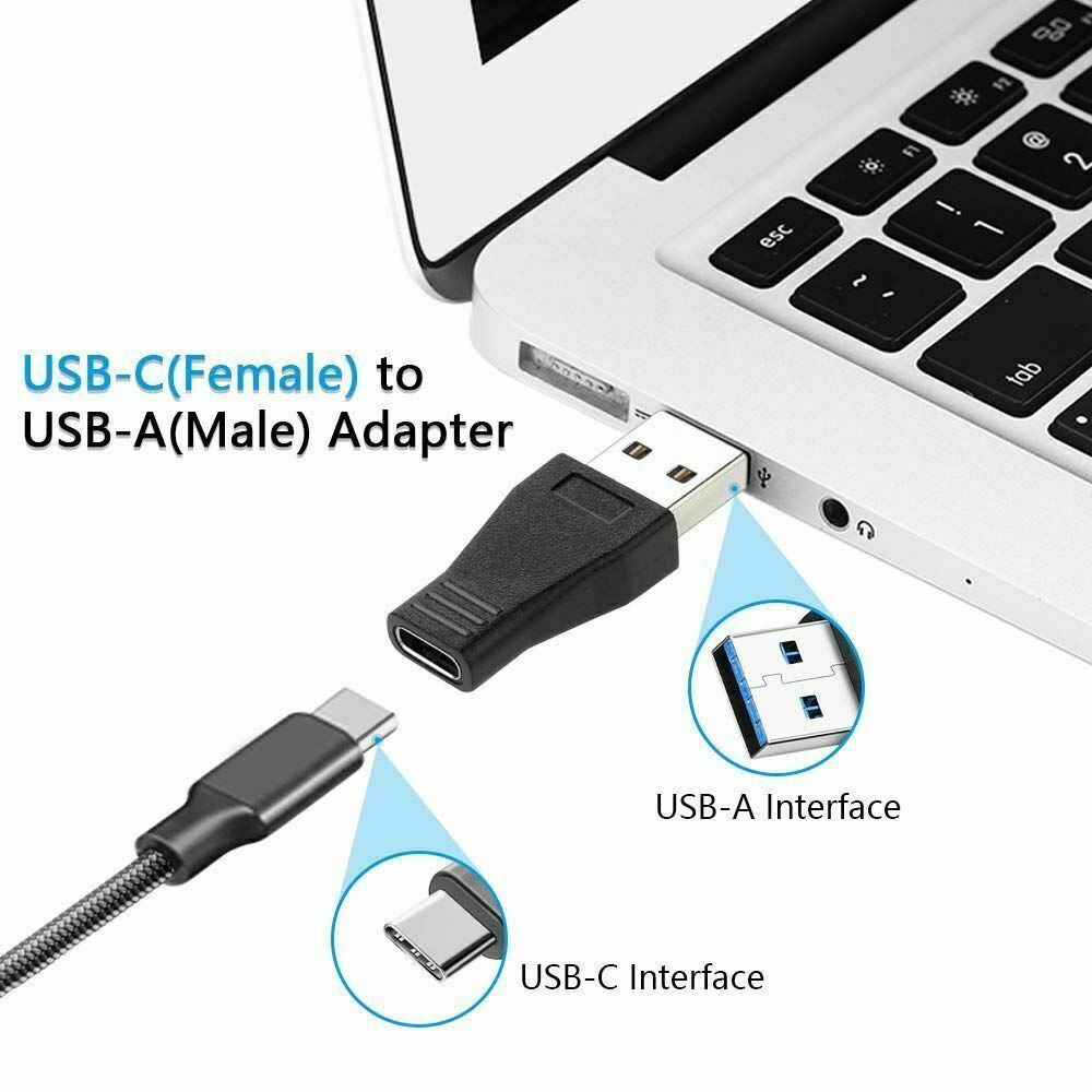 USB 3.0 Male To Type C Female Adapter Charge Data Cable Connector Converter