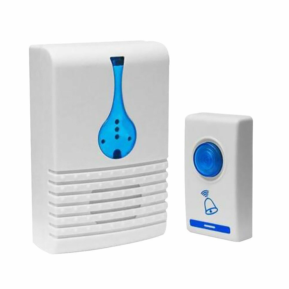 WIRELESS DOOR BELL DOORBELL DIGITAL CORDLESS PORTABLE 36 CHIME 100M RANGE DM