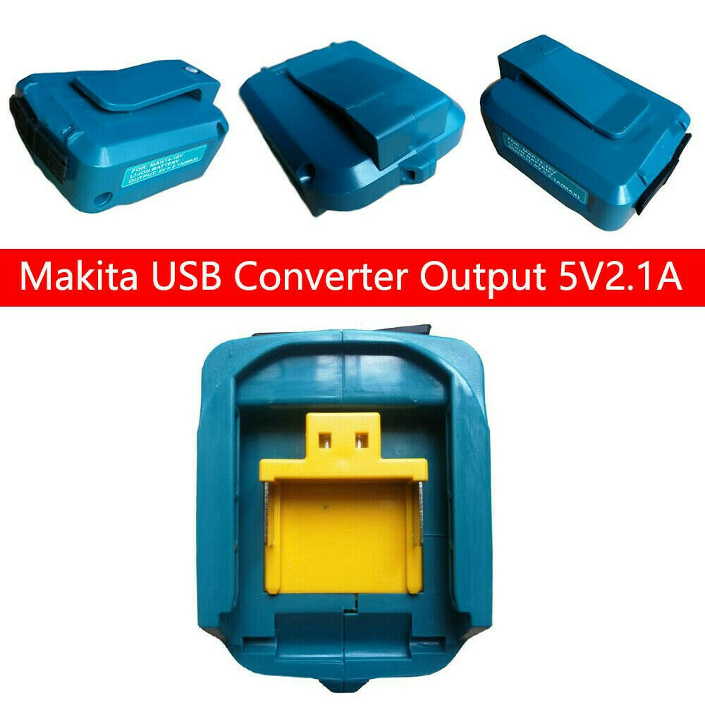 USB Power Charger Adapter Converter for MAKITA 14-18V Li-ion Battery