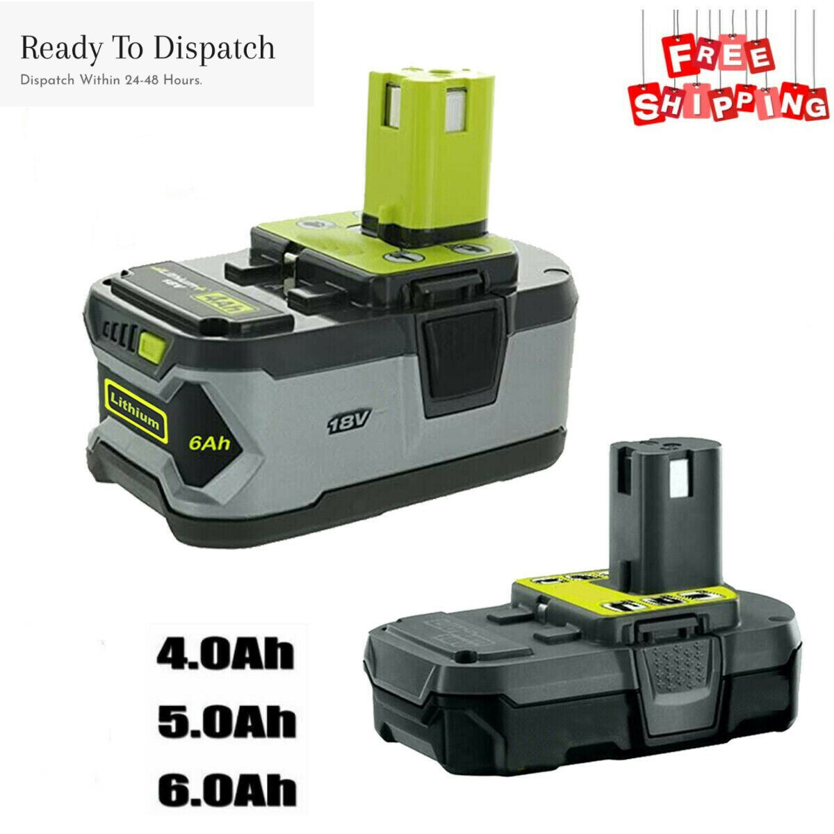 For Ryobi ONE+ Plus Tools Battery replacement