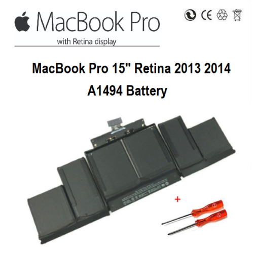For Apple MacBook Pro 15" Retina 2013 2014 A1494 Battery