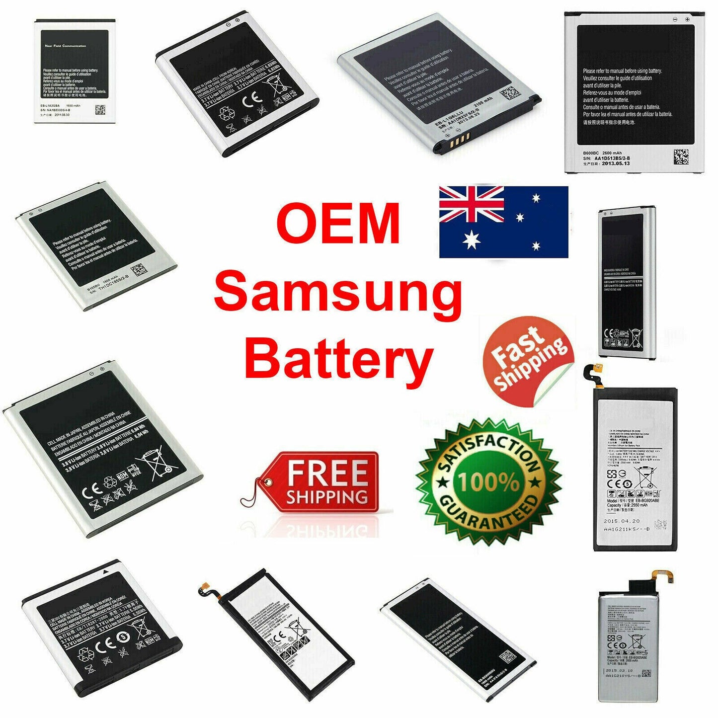 OEM Replacement Battery For Samsung Galaxy
